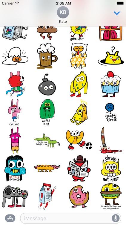 Burgerworld stickers