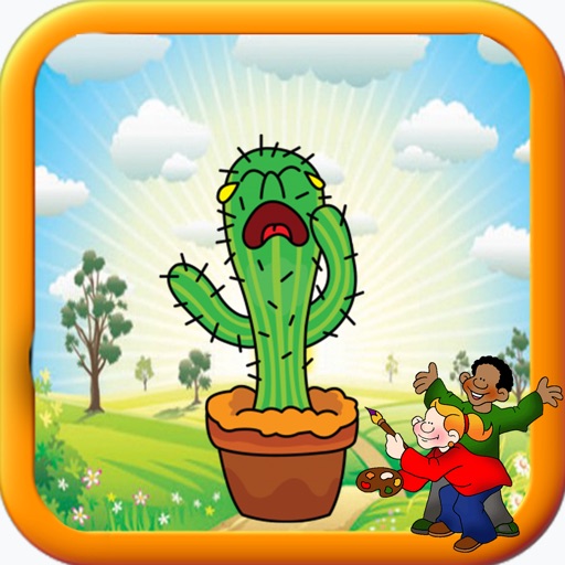 Book Colouring For Baby Cactus Version Icon