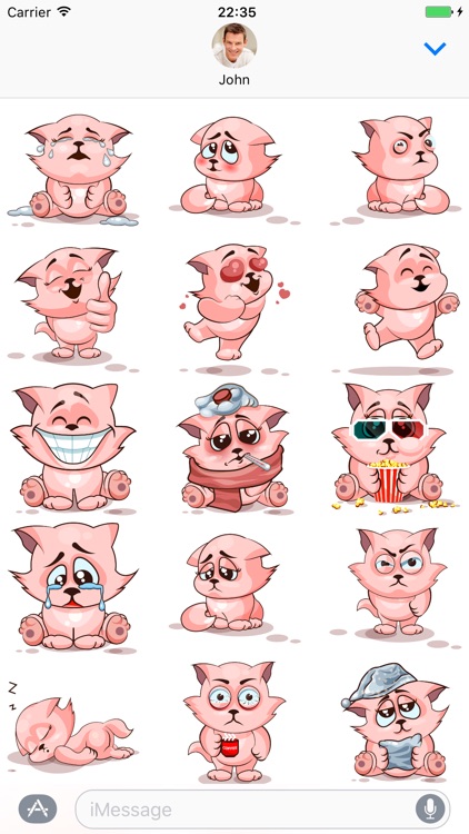 Cat - Stickers for iMessage