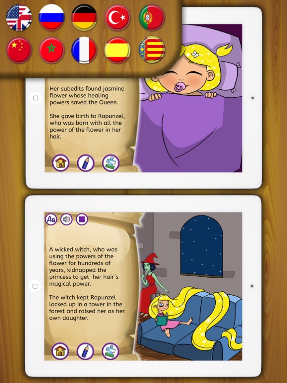 Rapunzel Classic tales - interactive book for kids screenshot 3