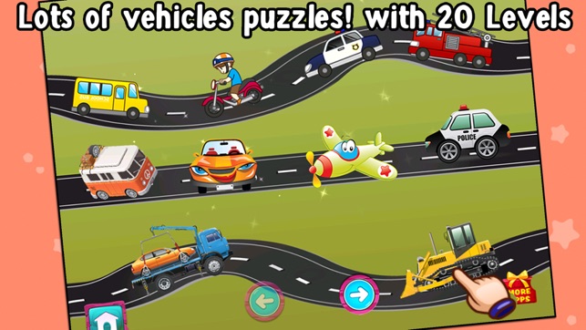 Amazing Vehicles Puzzles - First Words Vehicles(圖2)-速報App