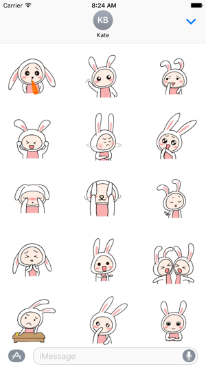 Super cute rabbit Animated - Fx Sticker(圖1)-速報App