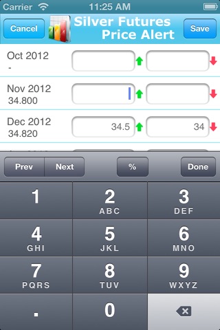 Silver Futures Price Alert screenshot 2