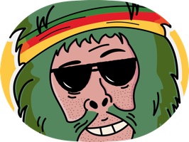 Happy dude Jezza, it's often positive and kind, Jezza is ready to share the joy with your friends