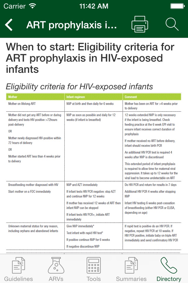 HIV Clinical Guide screenshot 2