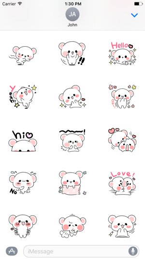 Cute Bear Love Life Sticker(圖2)-速報App