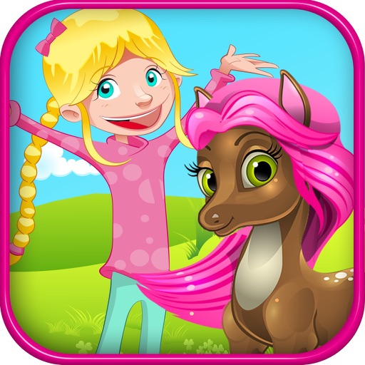 Pony Makeover Go Magic Pony Care Games for Girl's Icon