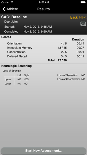 Concussion Assessment & Response: Sport Version(圖5)-速報App