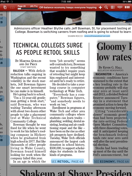 News & Observer e-edition screenshot-3