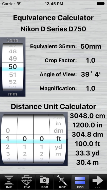 SetMyCameraMx - Depth of Field Calculator screenshot-3