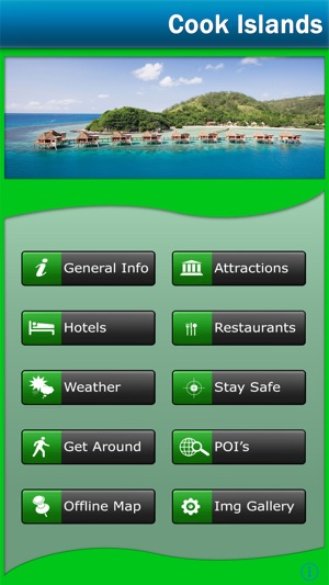 Cook Islands Offline Map Travel Guide(圖1)-速報App