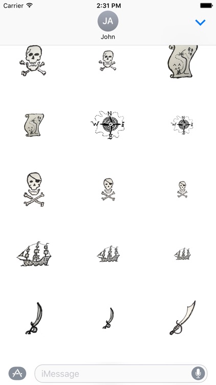 Nautical Pirate Stickers screenshot-3