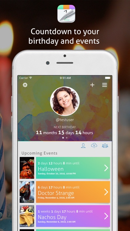 Countdown+ Lite Social & Calendar Events