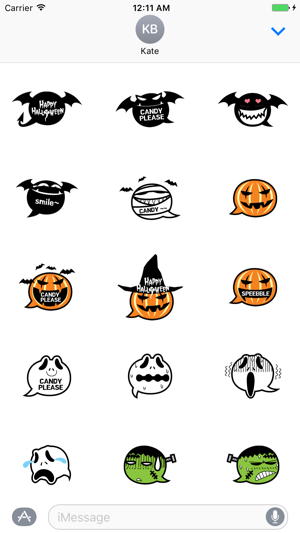 Happy Halloween Speeble Stickers