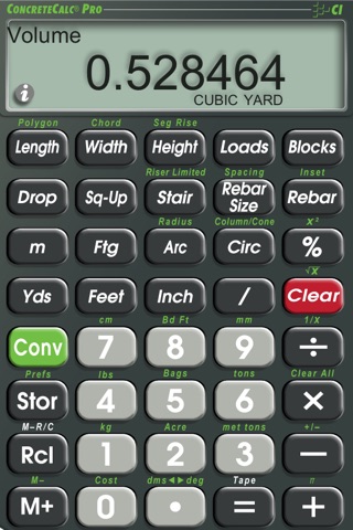 ConcreteCalc Pro screenshot 2