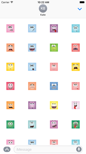 Square Emoji Stickers(圖2)-速報App