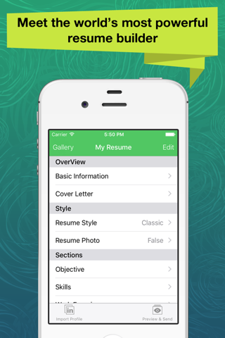 Resume Apex – Professional CV Maker & Builder - náhled