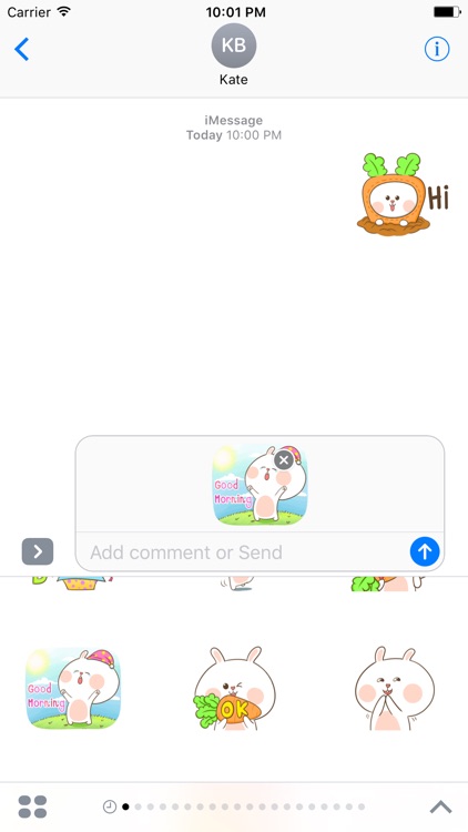 Lovely Rabbit Sticker screenshot-3