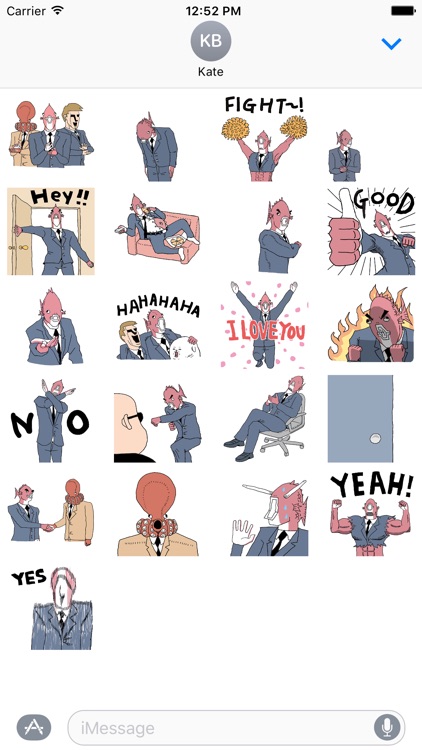 Business Fish Animated Sticker