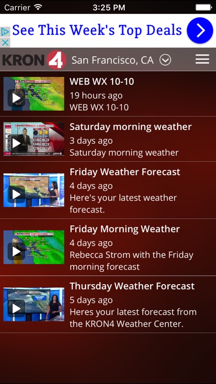 KRON4 Wx - Weather and Radar for San Francisco, CA