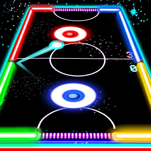 Glow Hockey HD - Best Neon Light Air Hockey Icon