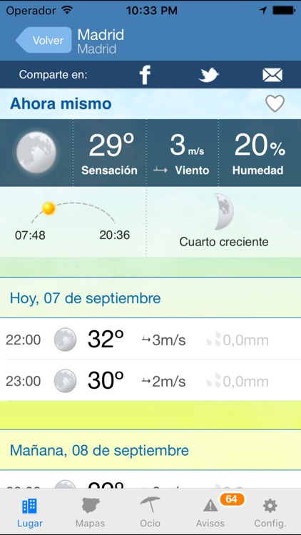 Tiempo y Temperatura