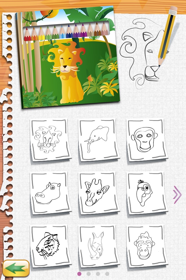 Draw and Colour:The Jungle PRO screenshot 4