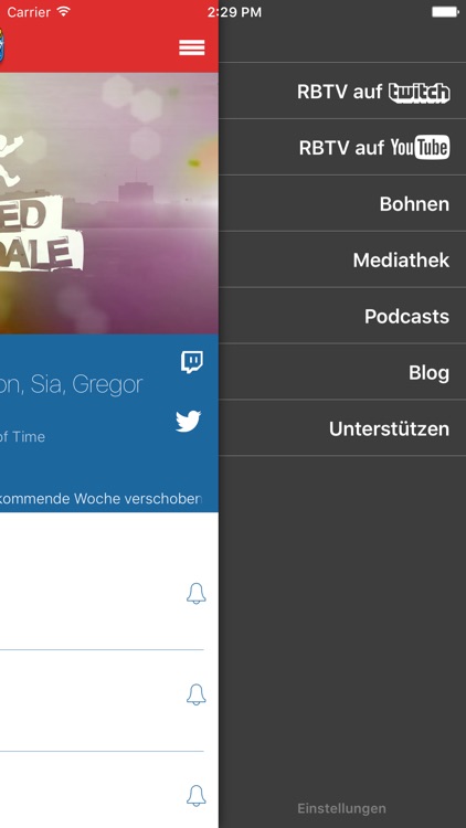 RBTV: Inoffizielle App zum RocketBeansTV-Stream screenshot-3