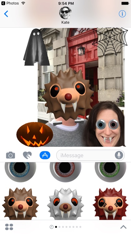 HedgeHoger Heads Halloween Stickers screenshot-1