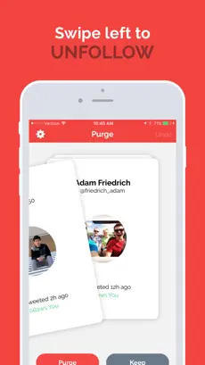 Capture 3 Purge - Manage who you follow iphone