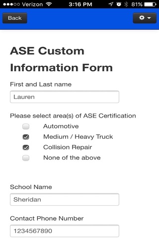 ASE Student Career Link screenshot 3