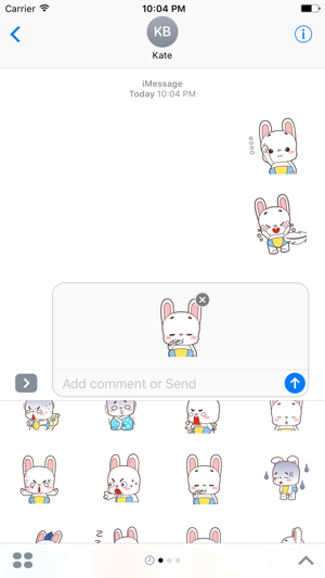 Baby Rabbit - Animated Stickers And Emot