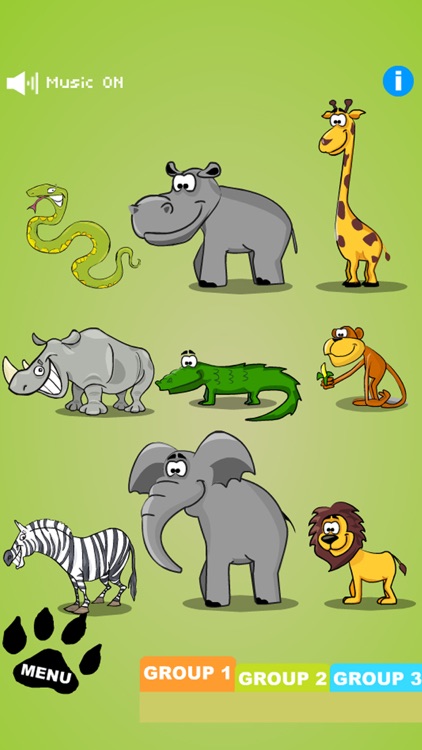 Learn sounds & Names with Cartoon Fun Animals screenshot-4