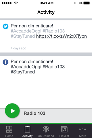 Radio 103 screenshot 2