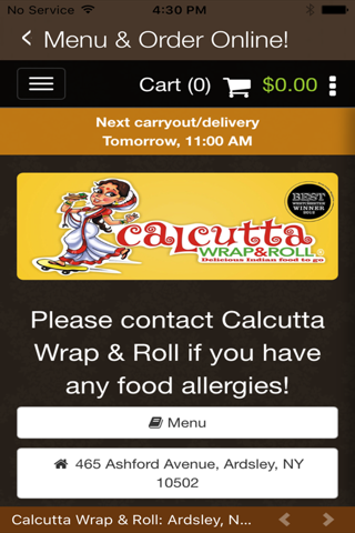 Calcutta Wrap & Roll screenshot 3