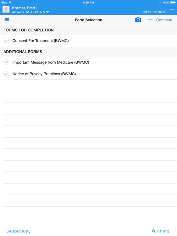 Patient eSignature