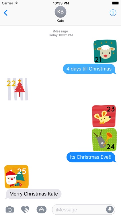 Christmas Count Down Calendar for iMessage screenshot-3