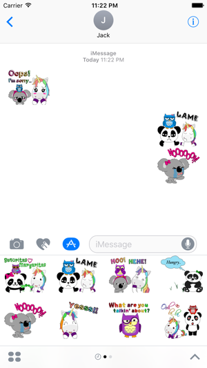 Cute Animals Colorfull Stickers for iMessage(圖1)-速報App