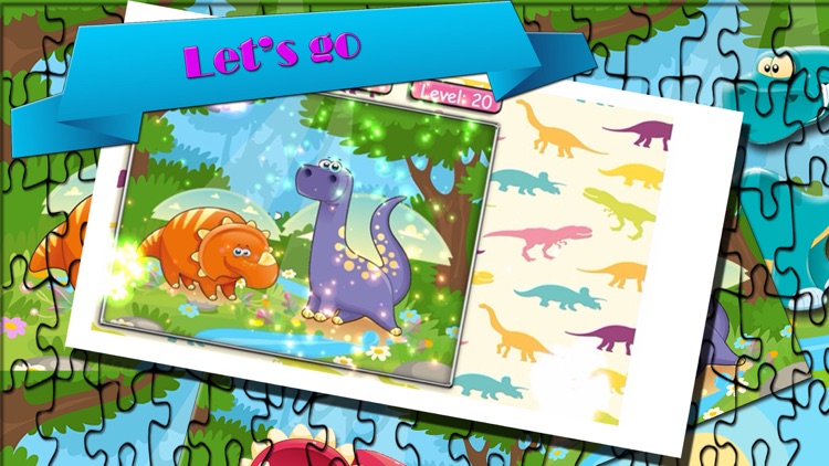 jigsaw puzzles dinosaur learning games for kids screenshot-3