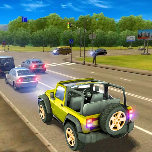 Asphalt Jeep Drive Endless-3D City Lite Edition iOS App