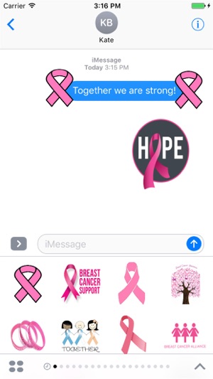 Lets Fight Cancer Stickers(圖1)-速報App