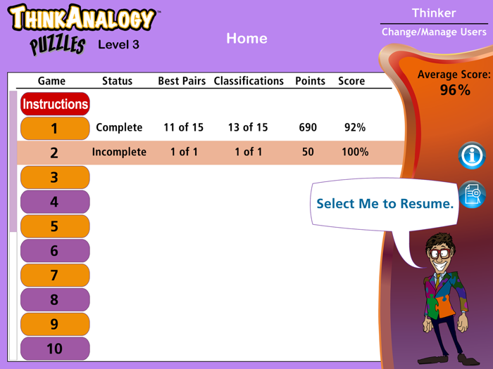 ThinkAnalogy™ Puzzles Level 3