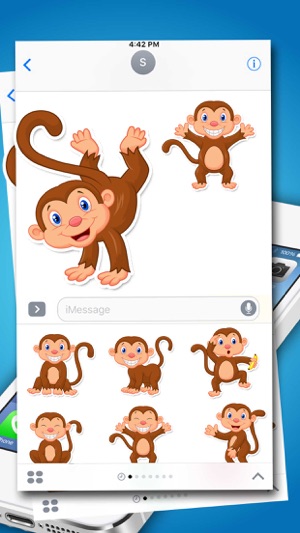 Monkey Expressions Emoticons Stickers(圖1)-速報App