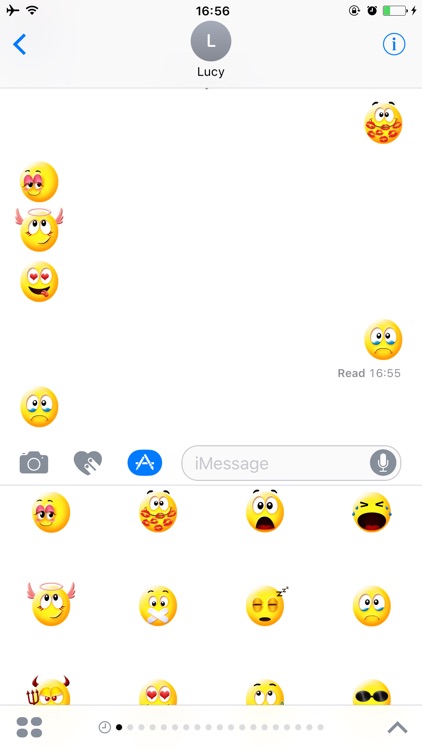 Yellow Smiley Emoji Stickers Faces for iMessage