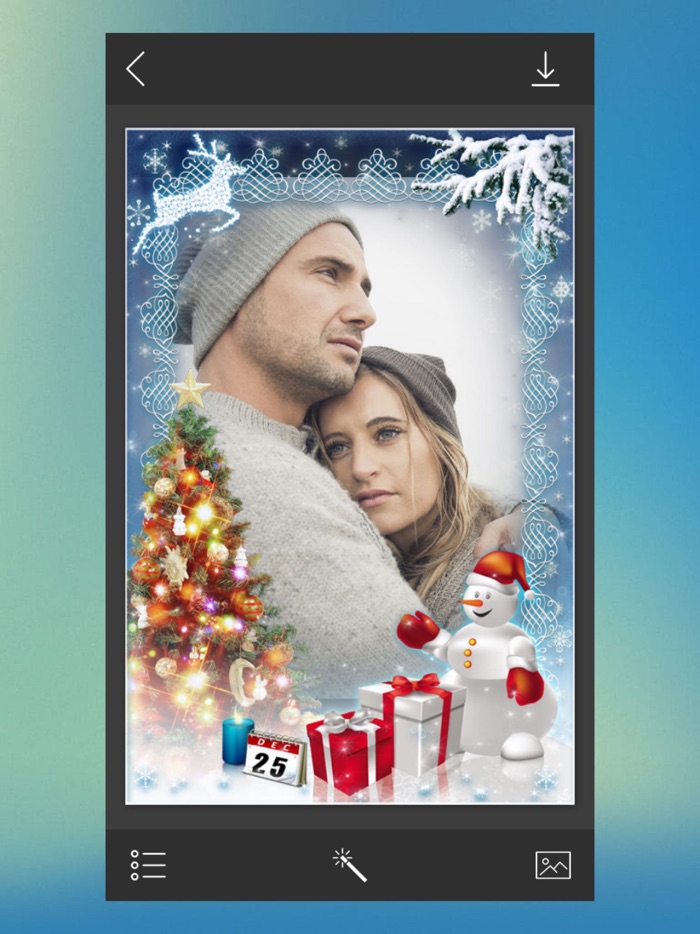 Holiday Christmas Frame - Instant pic frames