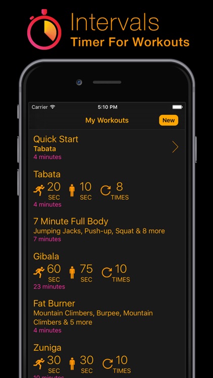 Intervals - Timer for Workouts (Tabata, HIIT, etc)