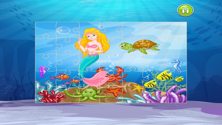 Little Mermaid Jigsaw Puzzle Game Kids and Toddler screenshot-3