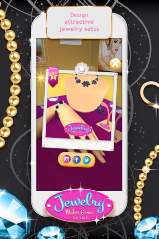 Jewelry Maker Game for Girls-Fashion Studio Design screenshot 3