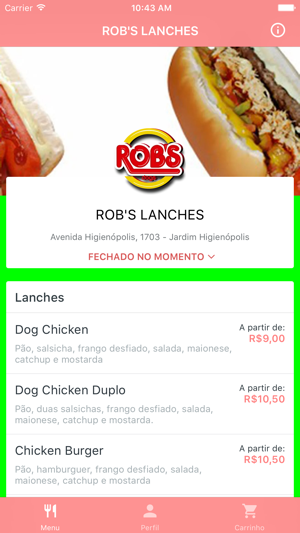 ROB'S LANCHES Delivery(圖1)-速報App