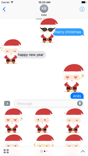 Super cute Santa Claus for Christmas - Fx Sticker(圖1)-速報App